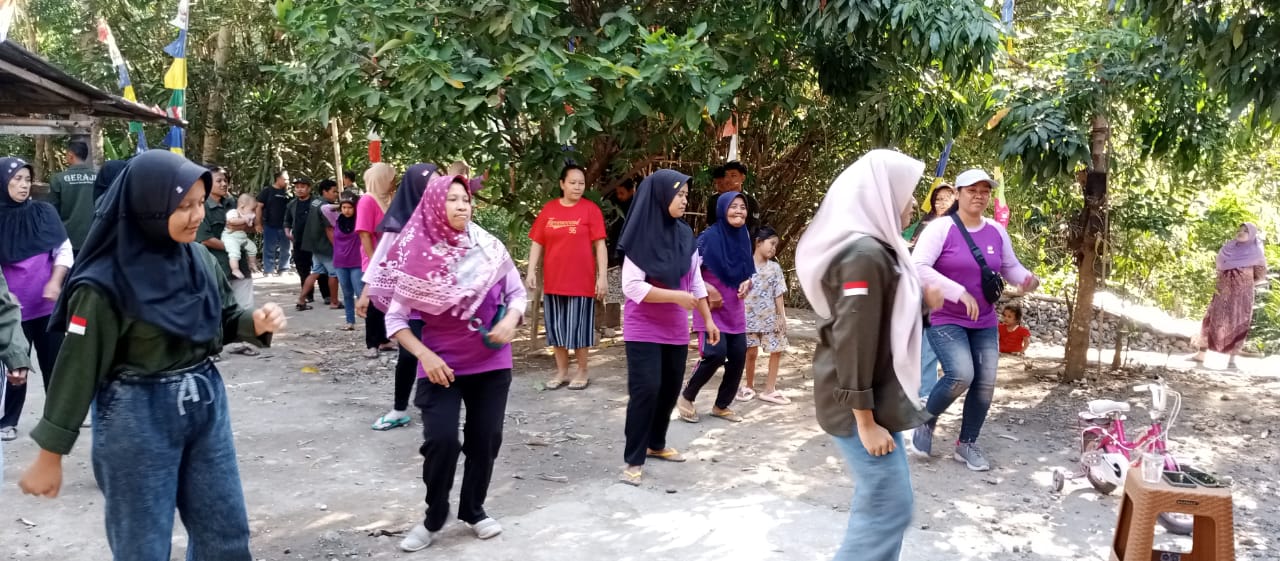 Meriahkan HUT Kemerdekaan RI ke-79, Padukuhan Selo Timur Adakan Senam dan Lomba